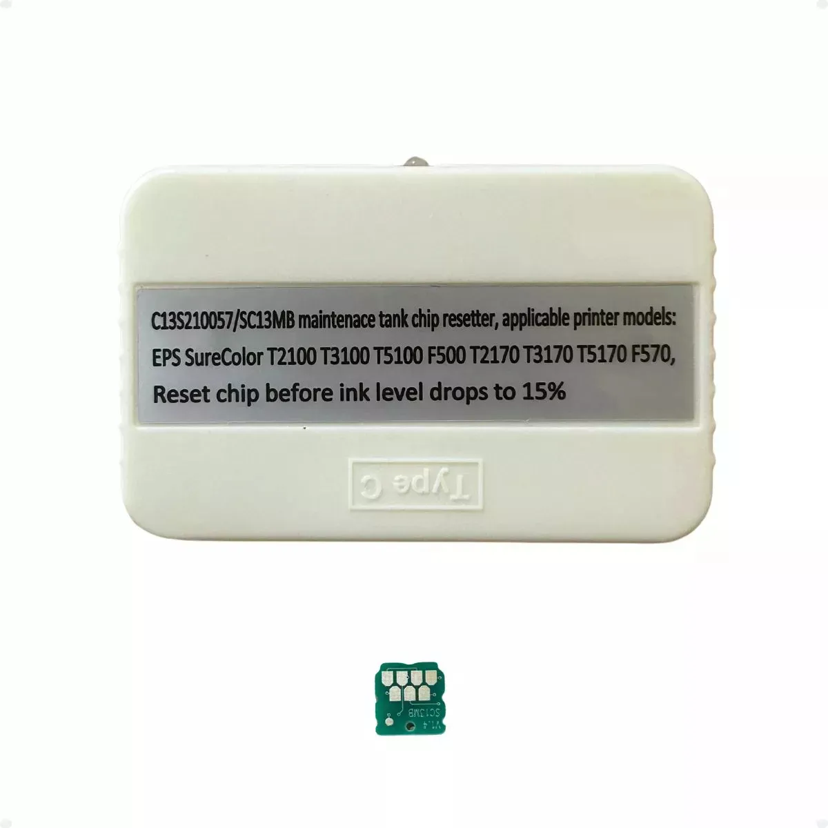Resetador de Chip da Caixa de Manutenção T3170 T5170 F570 + Chip de Reposição