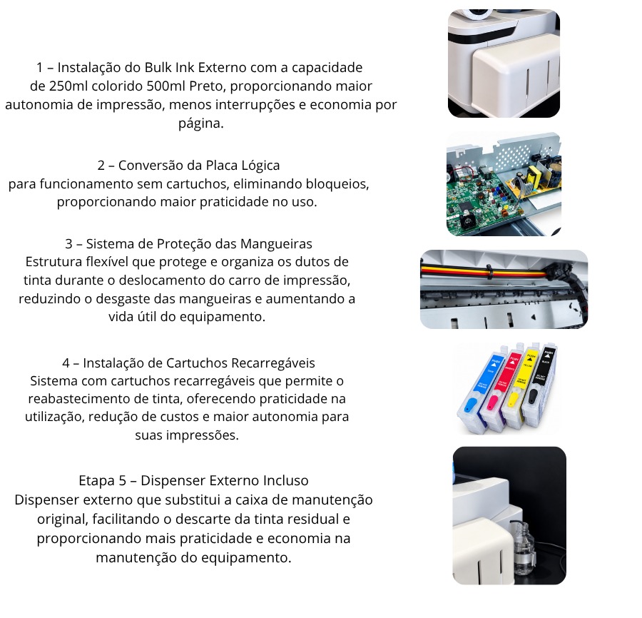 Impressora Epson T3170 A1 com Tinta Sublimática Gênesis DS9000 – Até 61cm de Sublimação Total - Imagem 3